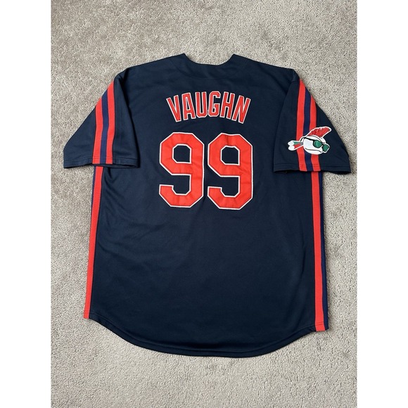 Mens Baseball Jersey MLB Cleveland Guardians #99 VAUGHN Streetwear Size XXL